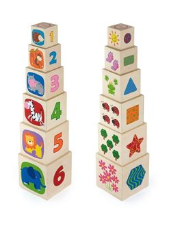 Obrázek z Dřevěná pyramida pro děti