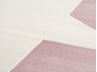 Obrázek z Dětský koberec hvězda - růžová/bílá 160cm