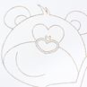 Obrázek z Dětská komoda Medvídek s hvězdičkou dub