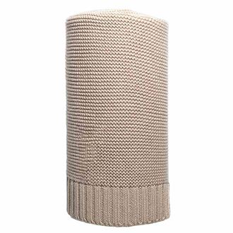Obrázek z Bambusová pletená deka 100x80 cm béžová