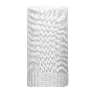 Obrázek Bambusová pletená deka 100x80 cm bílá