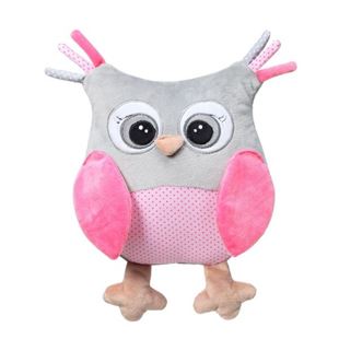 Obrázek Plyšová hračka s chrastítkem Owl Sofia - růžová