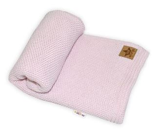 Obrázek z Bavlněná deka, dečka pletená, BASIC, 80x90cm, Baby Nellys -  sv. růžová