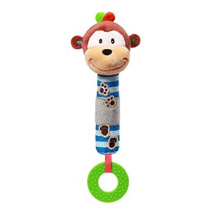 Obrázek Plyšová pískací hračka s kousátkem opička George