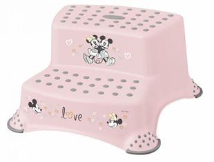 Obrázek Stolička - schůdky s protiskluzovou funkcí - Minnie Mouse, růžová