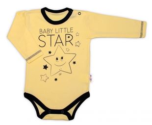 Obrázek Body dlouhý rukáv, žluté, Baby Little Star
