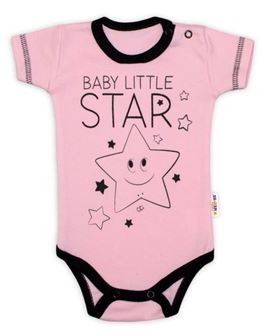 Obrázek z Body krátký rukáv, Baby Little Star - růžové