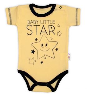 Obrázek Body krátký rukáv, Baby Little Star - žluté