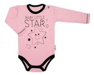 Obrázek Body dlouhý rukáv, růžové, Baby Little Star