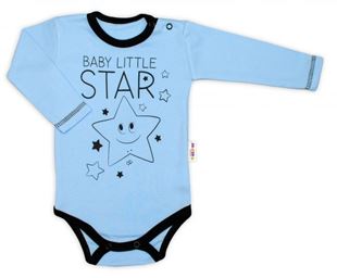 Obrázek Body dlouhý rukáv, modré, Baby Little Star