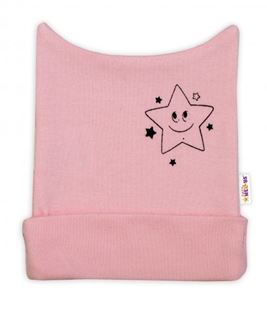 Obrázek Novorozenecká čepička Baby Little Star - růžová