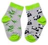 Obrázek z Bavlněné veselé ponožky Panda - šedé