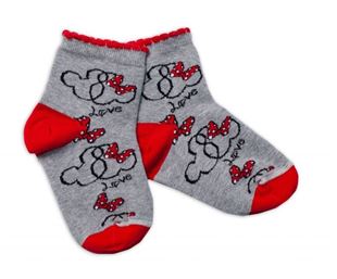 Obrázek Bavlněné ponožky Minnie Love - šedé