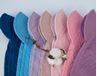 Obrázek z Lehký mušelínový šátek s kšiltem na zavazování + mašle, fialový, lila