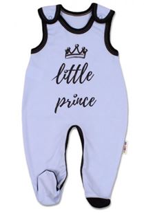 Obrázek Kojenecké bavlněné dupačky, Little Prince - modré