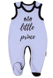 Obrázek z Kojenecké bavlněné dupačky, Little Prince - modré