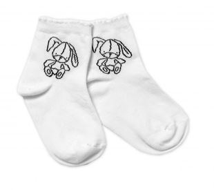 Obrázek Bavlněné ponožky Cutte Bunny - bílé