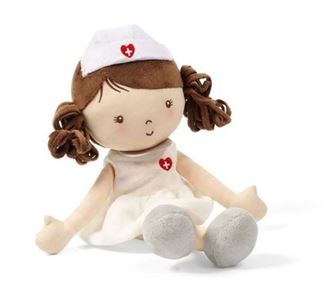 Obrázek z Látková panenka zdravotní sestra GRACE, bílá, BabyOno