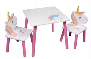 Obrázek Dětský stůl s židlemi Jednorožec