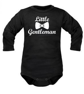 Obrázek z Body dlouhý rukáv Little Gentleman - černé