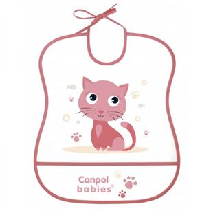 Obrázek Plastový bryndák s kapsičkou Cute Animals - Kočička