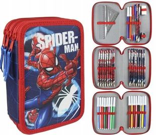 Obrázek Školní penál třípatrový s náplní Spiderman Spider