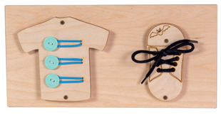 Obrázek Mini dětská tabulka vzdělávání a zábavy Bota a košile