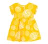 Obrázek z Dívčí letní šaty s krátkým rukávem Kruhy Žlutá
