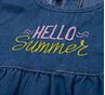 Obrázek z Dívčí letní džínové šaty bez rukávu Hello Summer
