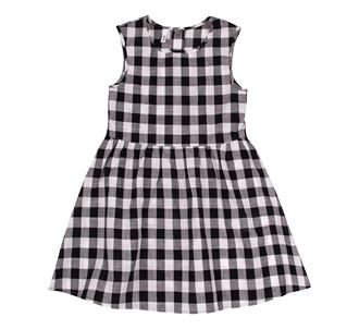 Obrázek z Dívčí kárované šaty Černo-bílá