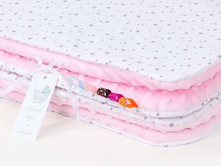 Obrázek Dětská deka Mini hvězdičky Minky 75x100 cm - různé barvy a varianty