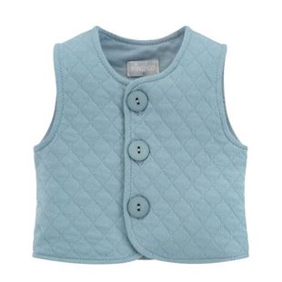 Obrázek Dětská prošívaná vesta na knoflíčky Slow Life Modrá