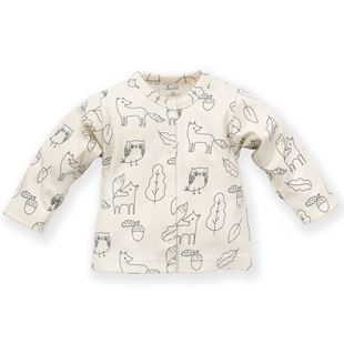 Obrázek Dětské tričko/košilka s dlouhým rukávem na zapínání Secret Forest Zvířátka