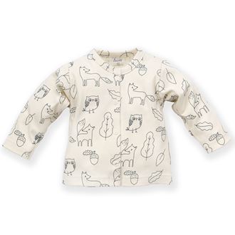 Obrázek z Dětské tričko/košilka s dlouhým rukávem na zapínání Secret Forest Zvířátka