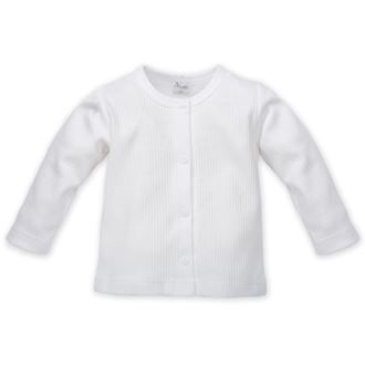 Obrázek z Dětské tričko/košilka s dlouhým rukávem na zapínání Bílá
