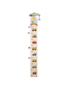 Obrázek Dětský dřevěný metr – autíčka a značky, 105 cm