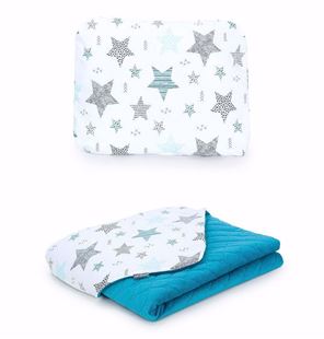 Obrázek Dětská deka s polštářem Hvězdy 2 Velvet 75x100 cm - různé varianty