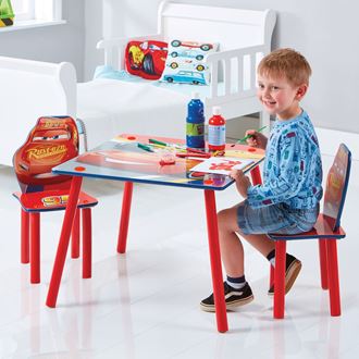 Obrázek z Dětský stůl s židlemi Cars