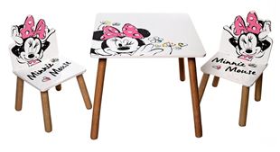 Obrázek Dětský stůl s židlemi Minnie Mouse