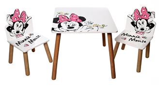 Obrázek z Dětský stůl s židlemi Minnie Mouse