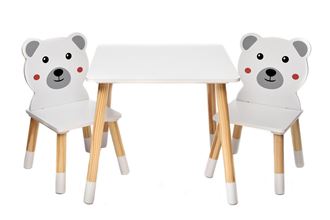 Obrázek z Dětský stůl s židlemi Medvídek