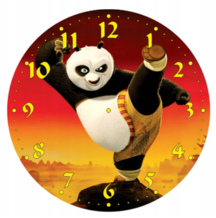 Obrázek Dětské hodiny Panda bojovník