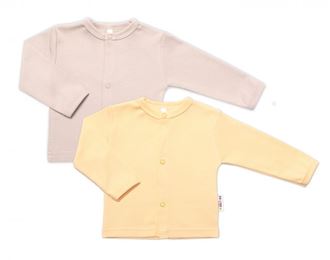 Obrázek z Sada 2 bavlněných košilek, Basic Pastel, žlutá/béžová
