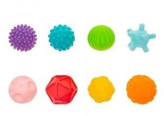 Obrázek z Edukační barevné míčky 8ks v krabičce