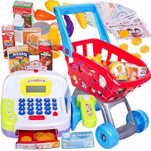 Obrázek Dětský nákupní košík s elektronickou pokladnou
