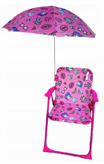 Obrázek z Dětská campingová židlička Jednorožec růžový