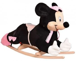 Obrázek Plyšový houpací Myška Minnie - černá/růžová