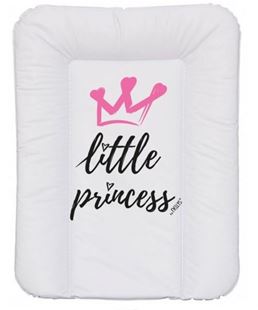 Obrázek Přebalovací podložka, měkká, Little Princess, 70 x 50 cm, bílá,