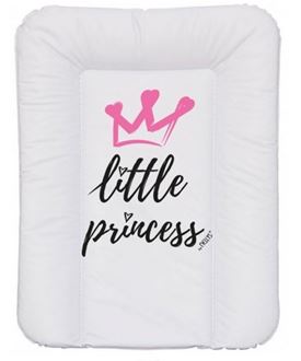 Obrázek z Přebalovací podložka, měkká, Little Princess, 70 x 50 cm, bílá,