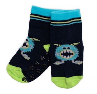 Obrázek Dětské ponožky s ABS Příšerky - granát